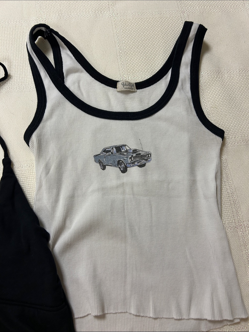 Women's Black Halter Tank Top - Sleek Black Summer Staple set image 2